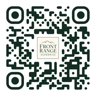 QR code linking to the Front Range Economics Substack